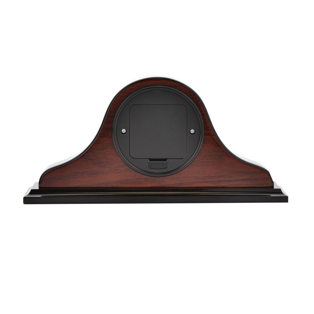 Napoleon Wooden Mantel Clock with Roman Numerals - Mahogany