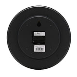 Round Slim Line Marble Pattern Wall Clock 31cm - Silver