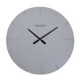 Round Cement Look Wall Clock with Black Hands 60cm - Grey