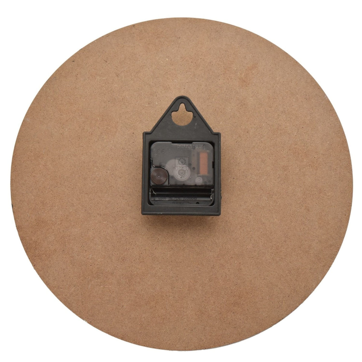 Round Cement Look MDF Wall Clock with Notches 29.8cm - Grey
