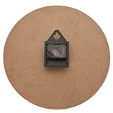 Round Cement Look MDF Wall Clock with Notches 29.8cm - Grey