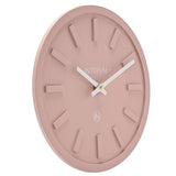 Round Minimalist Raised Baton MDF Wall Clock 29.8cm - Pink