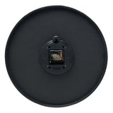 Matt Round Quartz Wall Clock with Gold Hands 40cm - Black
