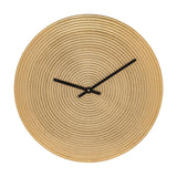 Concentric Ring Metal Wall Clock 30.5cm - Champagne Gold