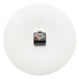 Round Radial Textured Matt Porcelain Wall Clock 35cm - White