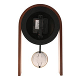 Pendulum Wooden Desk and Mantel Clock with Gold Hands - Black