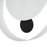 Open Ring Wall Clock with Black Pendulum 30.3cm - White
