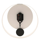 Open Ring Wall Clock with Black Pendulum 30.3cm - White