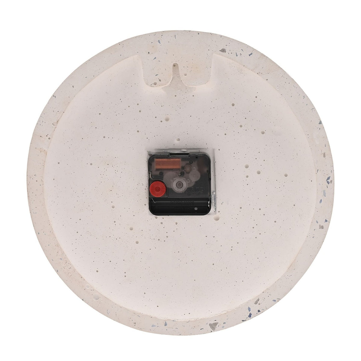 Concrete Terrazzo Porcelain Wall Clock 27cm - White & Blue