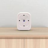 Rounded Rectangular Porcelain Desk and Mantel Clock - White