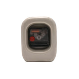 Rounded Rectangular Porcelain Desk and Mantel Clock - Taupe