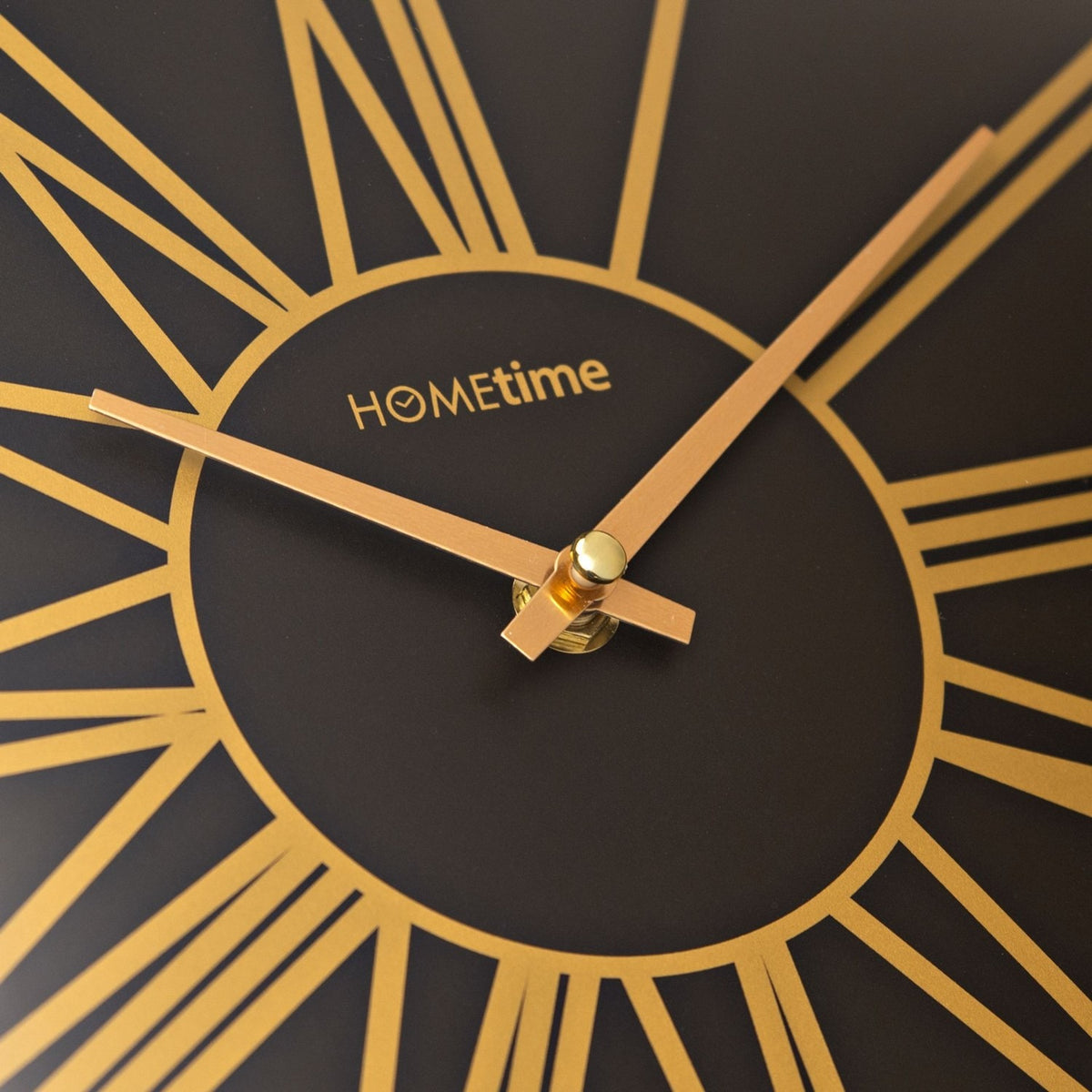 Pocket Watch Aluminium Wall Clock 31cm - Gold & Black