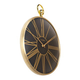 Pocket Watch Aluminium Wall Clock 31cm - Gold & Black