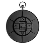 Pocket Watch Aluminium Wall Clock 31cm - Silver & Black