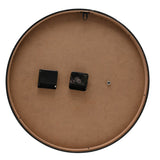 Round Wall Clock with Moving Gears 44cm - Black