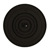 Rear view of the Round Numeral Dial Quartz Wall Clock 50.5cm, showing a black plastic back casing with concentric mounting rings and battery-operated quartz movement.