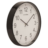 Round Quartz Wall Clock with Arabic Numerals - Black & White