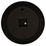 Round Quartz Wall Clock with Arabic Numerals - Black & White