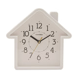 House Quartz Wall Clock with Arabic Numerals 20.5cm - White