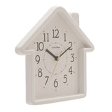 House Quartz Wall Clock with Arabic Numerals 20.5cm - White
