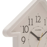 House Quartz Wall Clock with Arabic Numerals 20.5cm - White