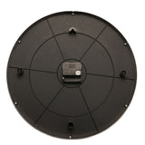 Round Raised Roman Numeral Mirror Wall Clock 38cm - Silver