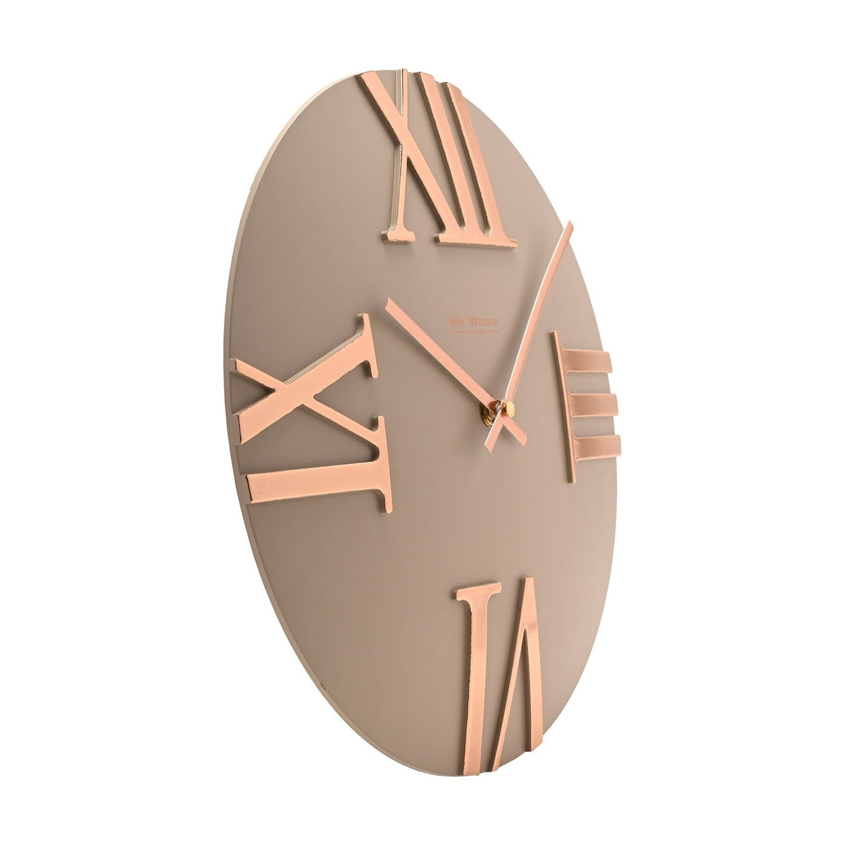 Raised Roman Numeral Wall Clock 31.5cm - Stone & Bronze