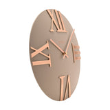 Raised Roman Numeral Wall Clock 31.5cm - Stone & Bronze