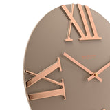 Raised Roman Numeral Wall Clock 31.5cm - Stone & Bronze