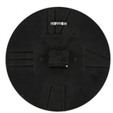 Round Wall Clock with Raised Roman Numerals 31.5cm - Black
