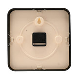 Square Analogue Metal Wall Clock 25.5cm - Black & White
