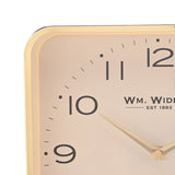 Rounded Square Metal Wall Clock with Numerals 25.5cm - Gold