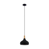 Walette Pendant Light 28cm - Black & Brown
