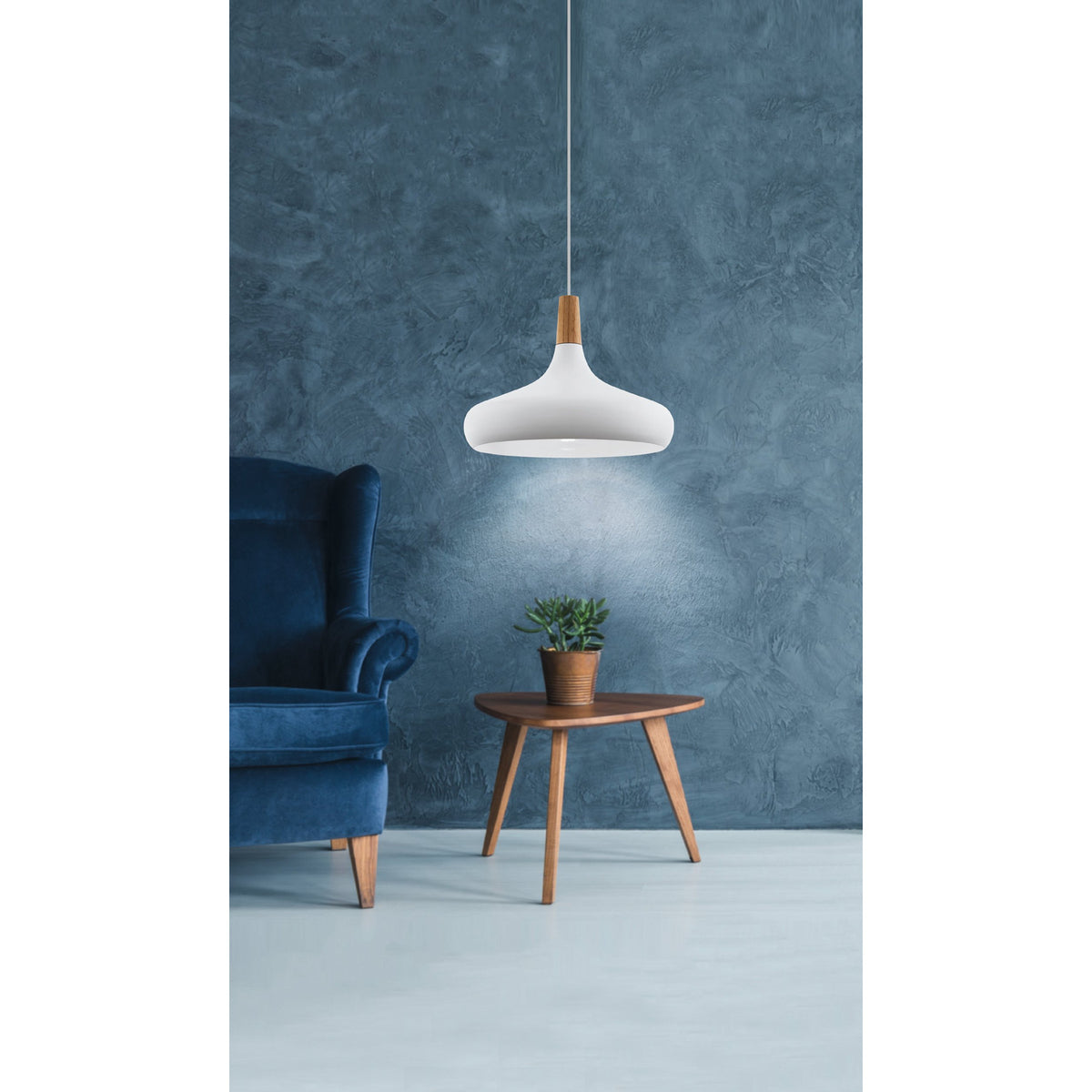 Walette Wooden Pendant Light 40cm - White
