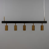 Watson Brass 5 Light Spotlight Bar