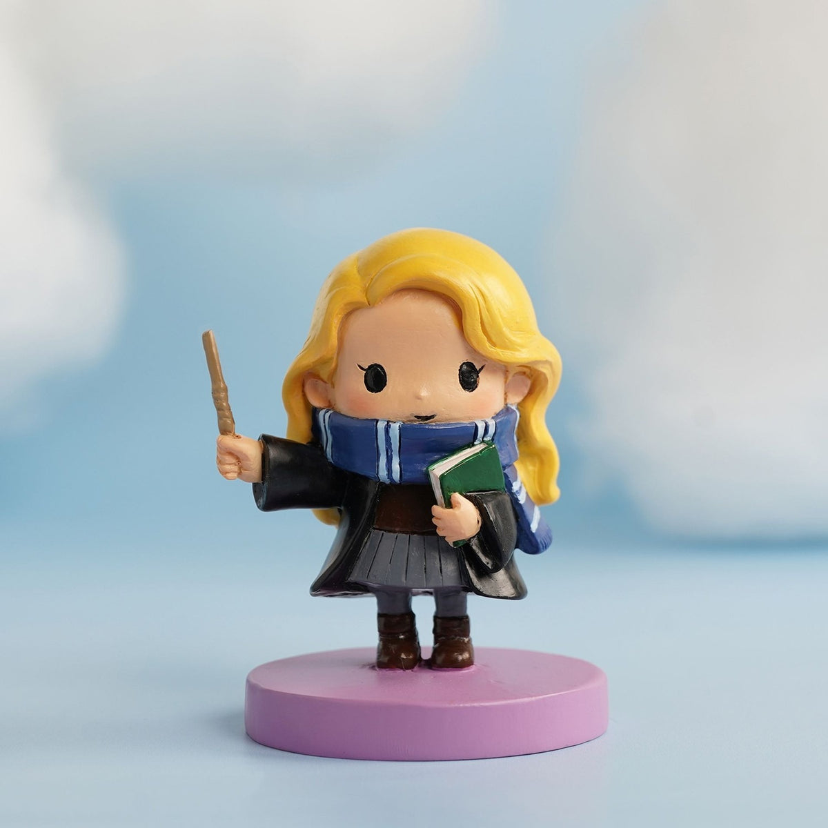 Harry Potter Luna Resin Figurine with Book on Lilac Base