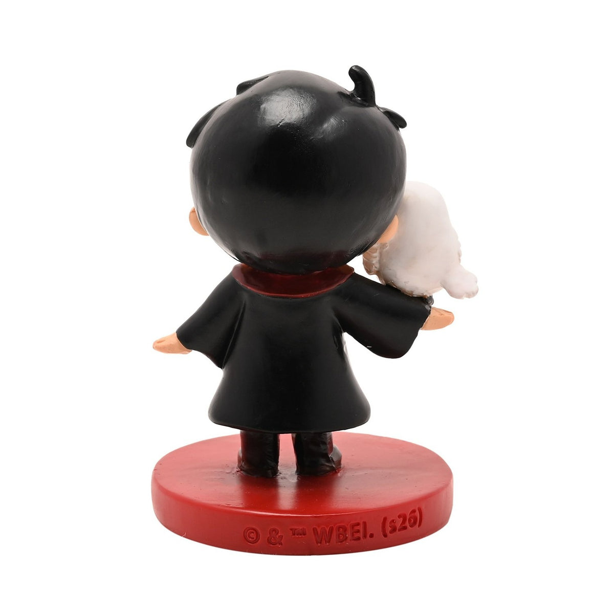 Harry Potter Metal Figurine with White Owl on Arm - Black