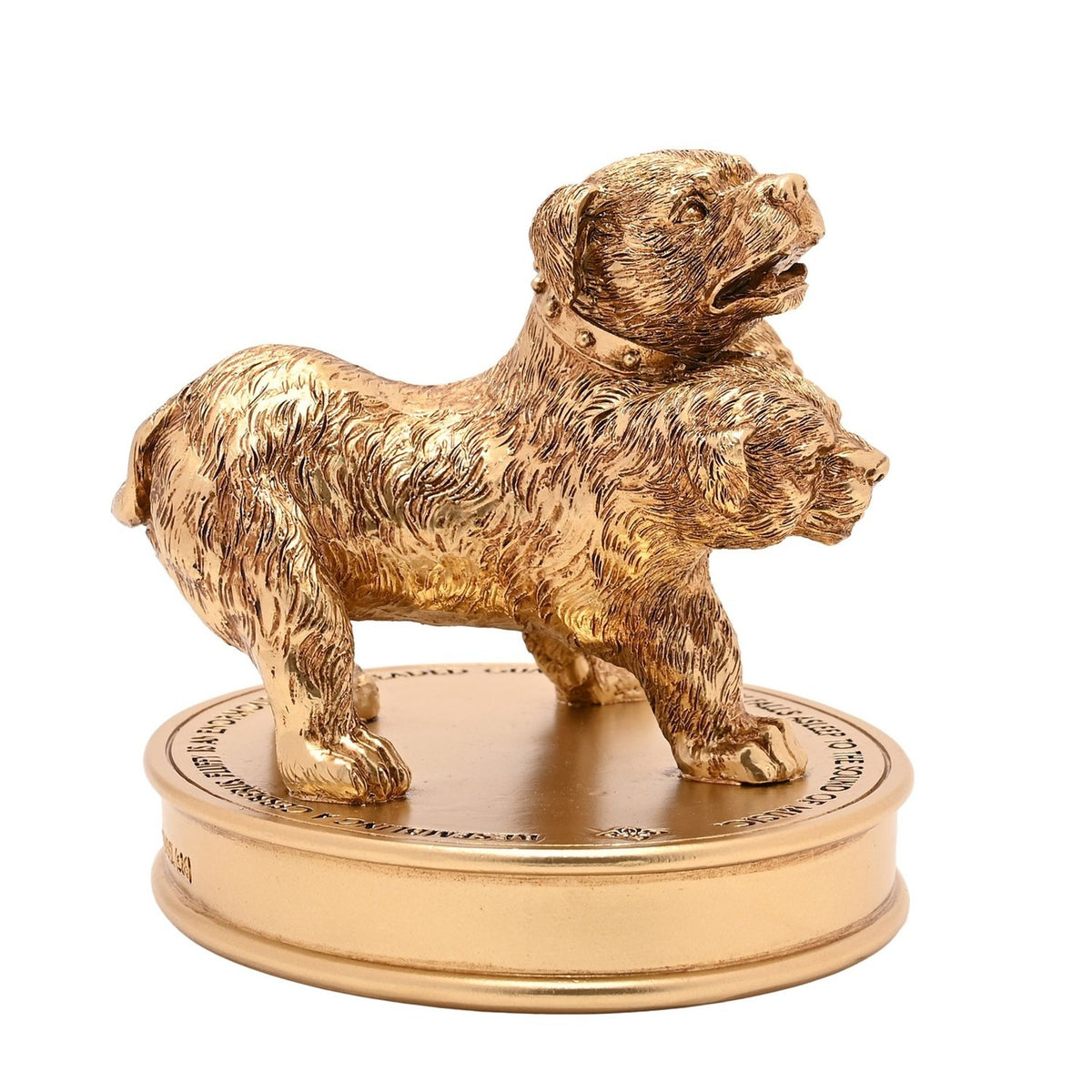 Harry Potter Fluffy Three-Headed Dog Resin Figurine - Gold