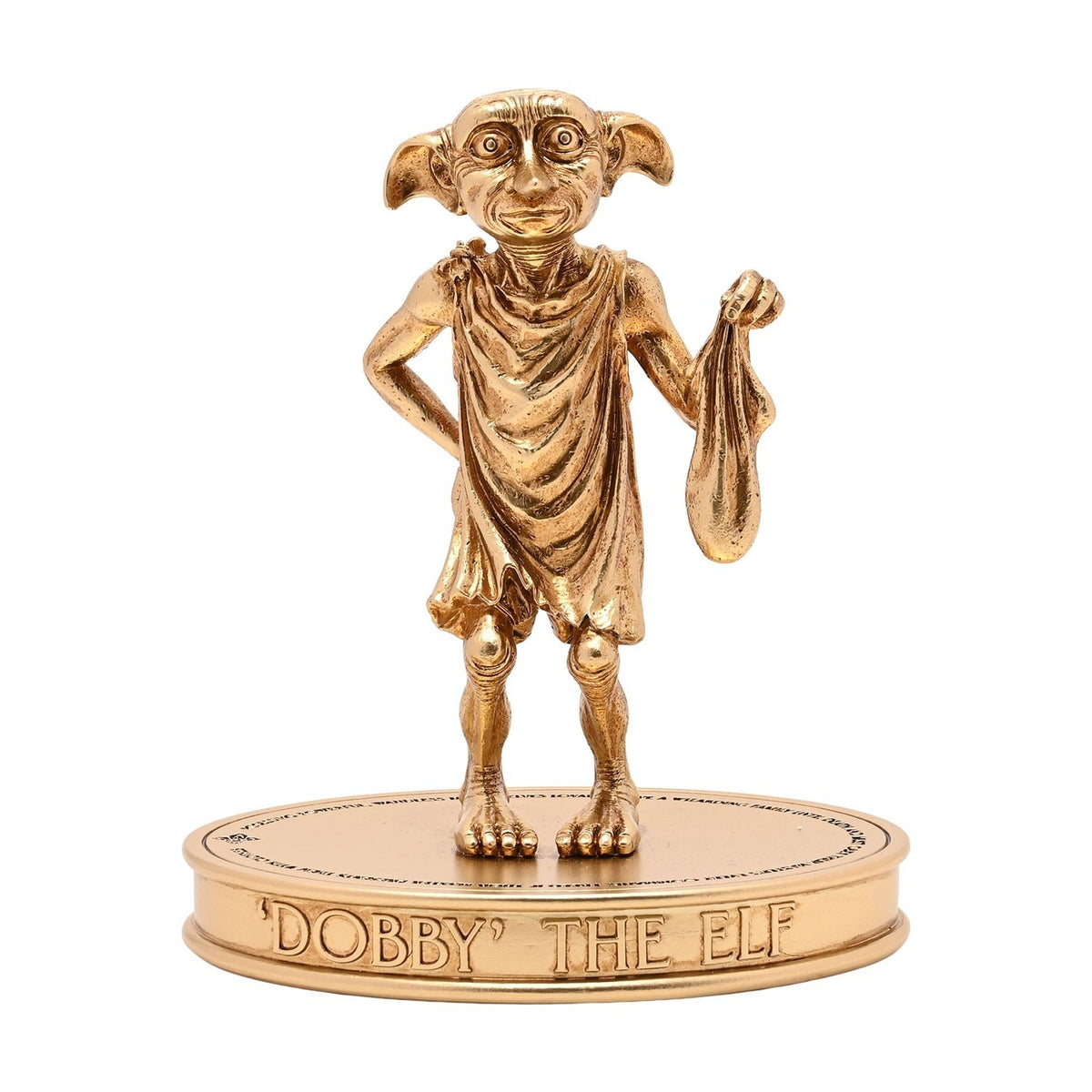Harry Potter Dobby The Elf Figurine with Oval Base - Gold