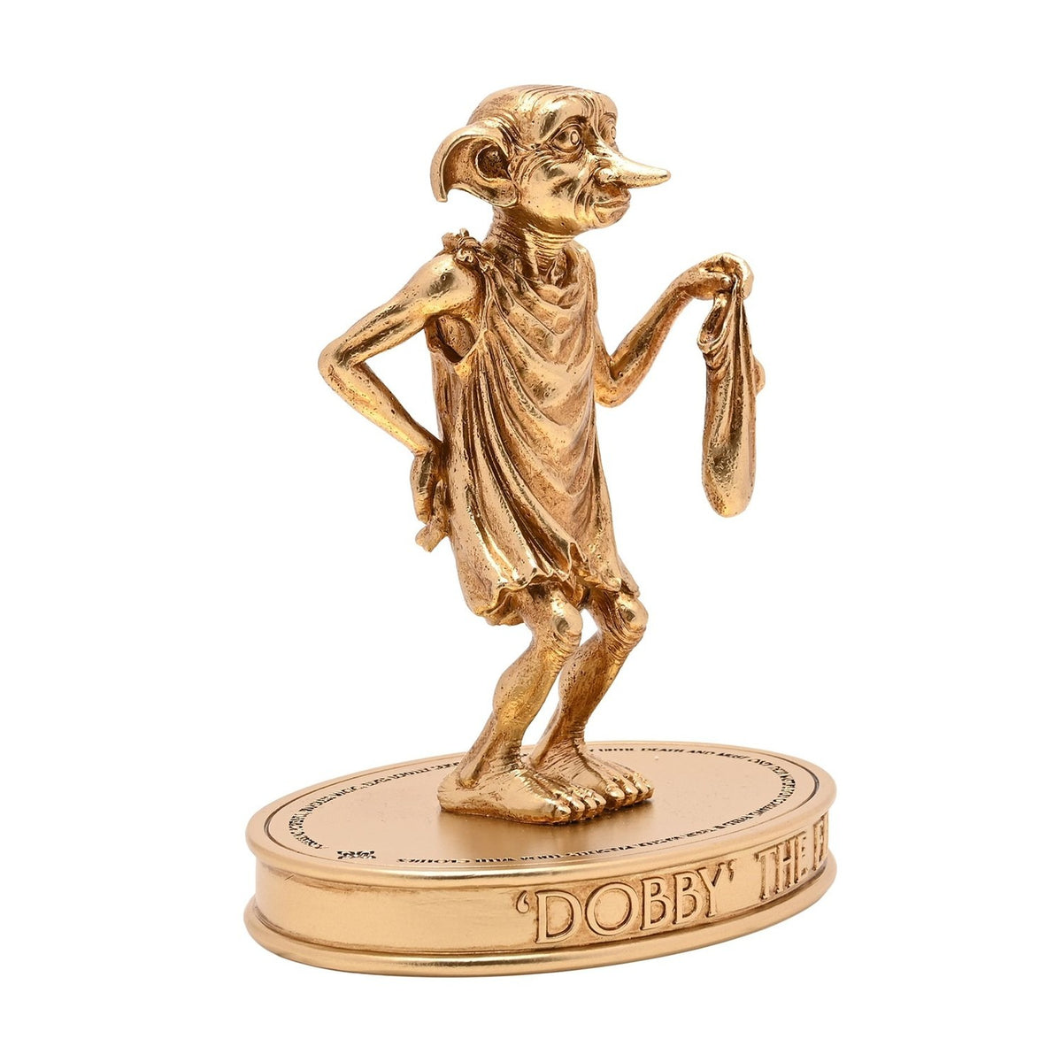 Harry Potter Dobby The Elf Figurine with Oval Base - Gold