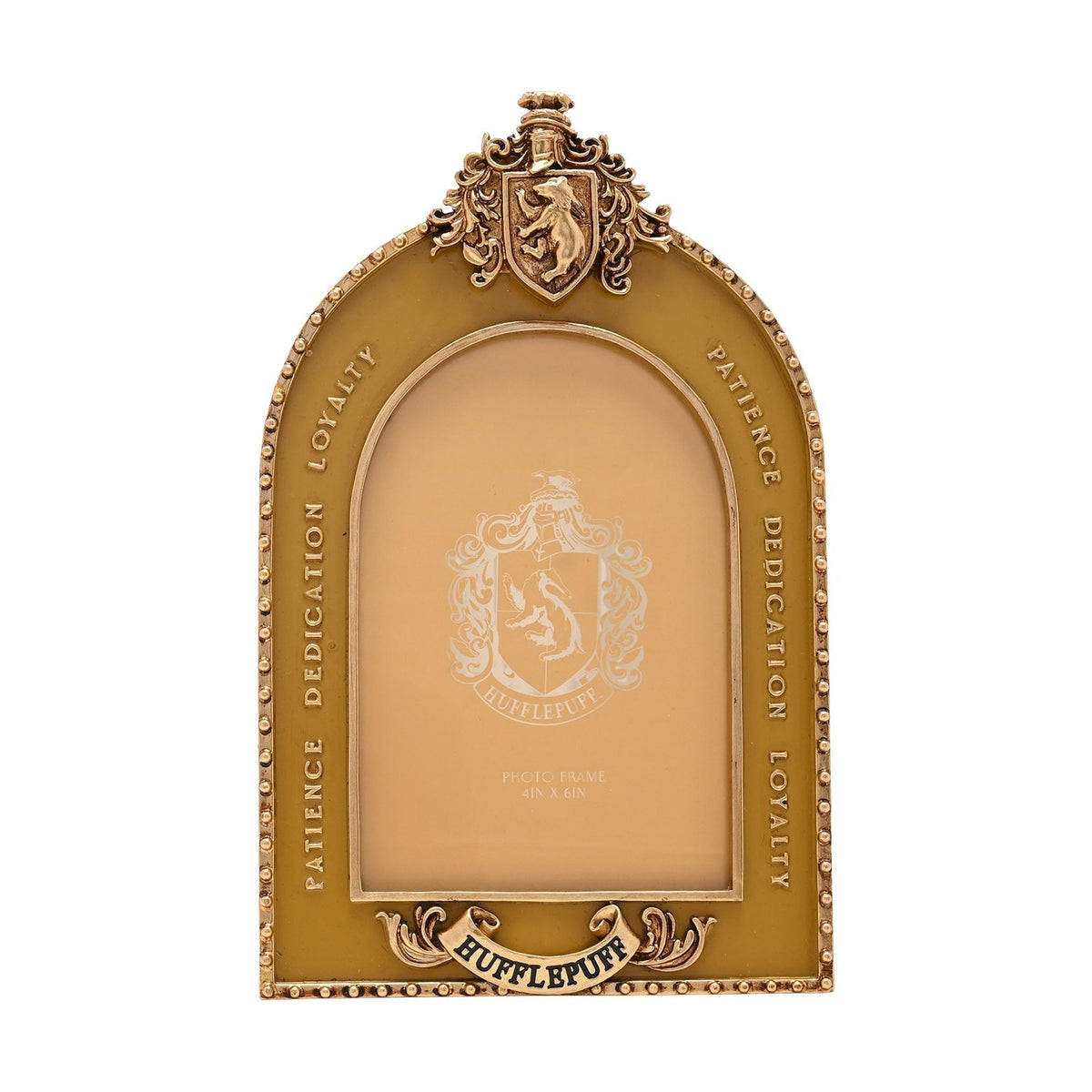 Harry Potter Hufflepuff Resin Photo Frame 6 x 4in - Yellow & Gold
