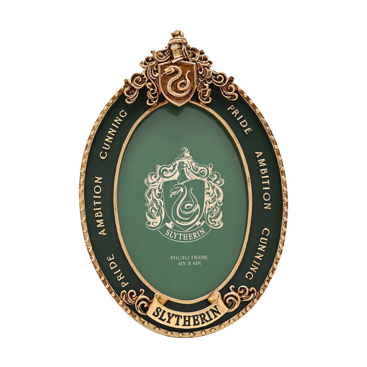 Harry Potter Slytherin Resin Photo Frame 6 x 4in - Green & Gold