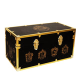 Harry Potter Wooden Luggage Chest Storage Box - Black & Gold