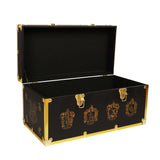 Harry Potter Wooden Luggage Chest Storage Box - Black & Gold