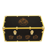 Harry Potter Wooden Luggage Chest Storage Box - Black & Gold
