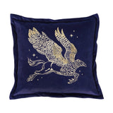 Harry Potter Buckbeak Embroidered Velvet Cushion 40cm - Blue