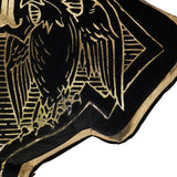 Harry Potter Hogwarts Crest Velvet Cushion 40.9cm - Black & Gold