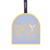 Harry Potter Owl Post Metal Hanging Decoration - Blue & Gold