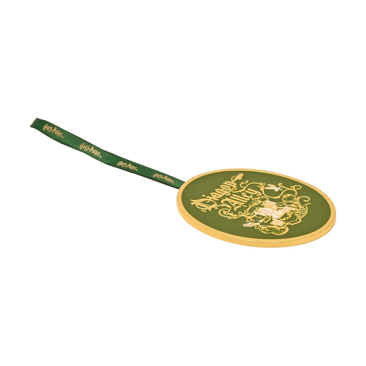 Harry Potter Diagon Alley Metal Hanging Decoration - Green & Gold