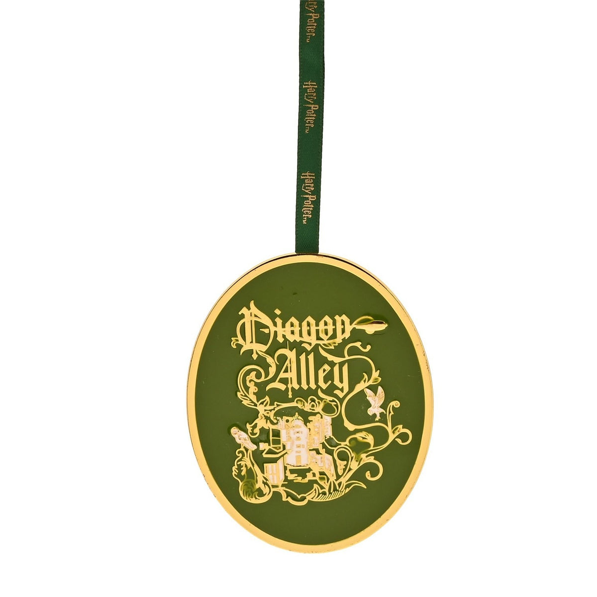 Harry Potter Diagon Alley Metal Hanging Decoration - Green & Gold